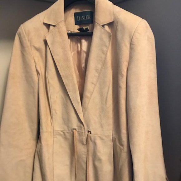 Vintage Danier Honey Tan Leather Jacket - Size 8 - Picture 10 of 16